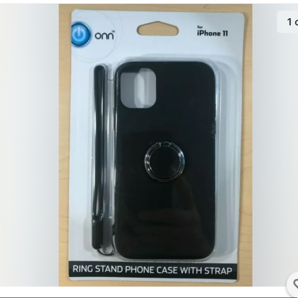 💜Onn iPhone 11 Ring Stand Phone Case with Strap